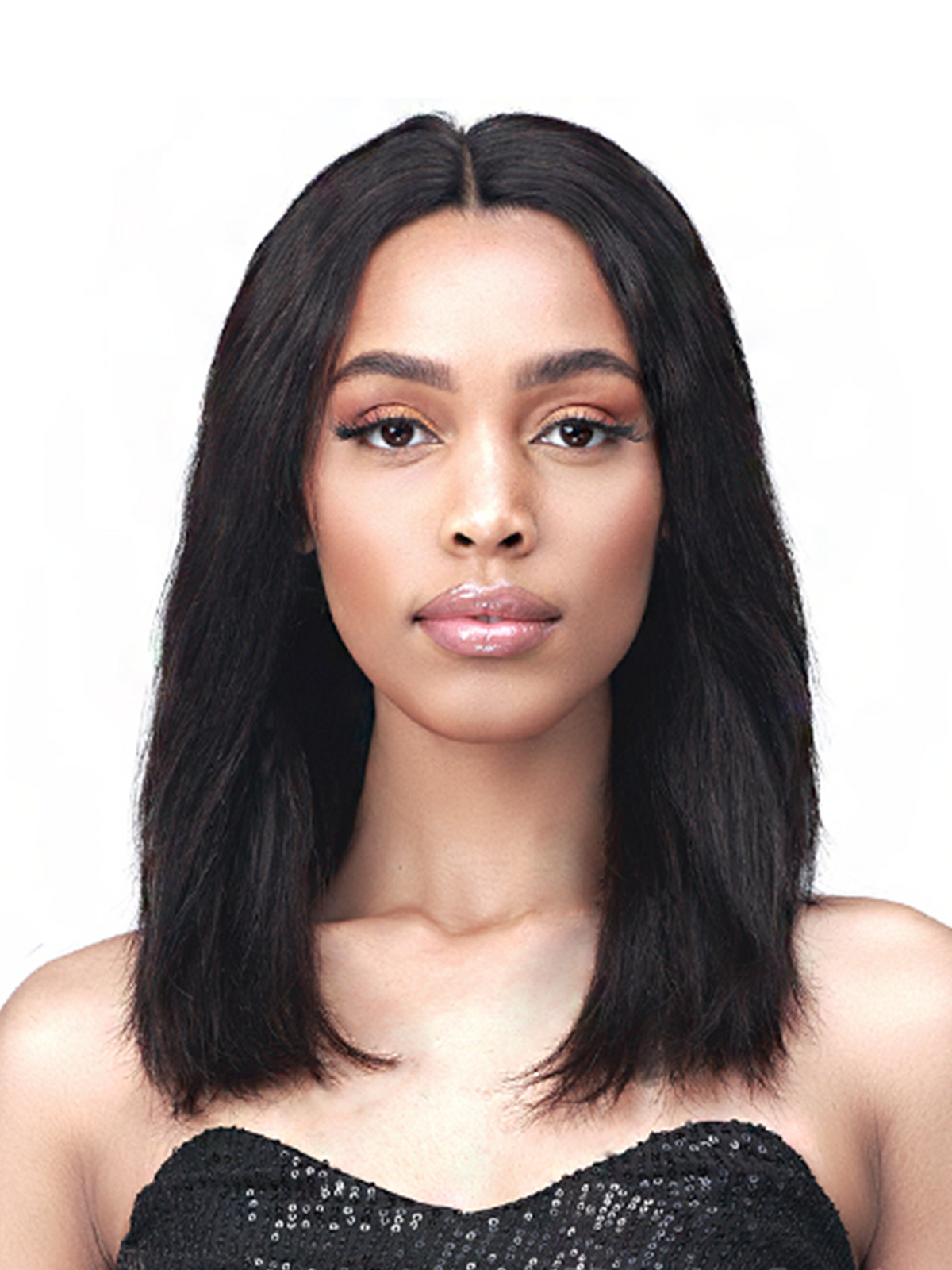 Bobbi Boss 100% Unprocessed Virgin Remy Human Hair HD Lace Front Wig BNLFWW16 Wet & Wavy 16