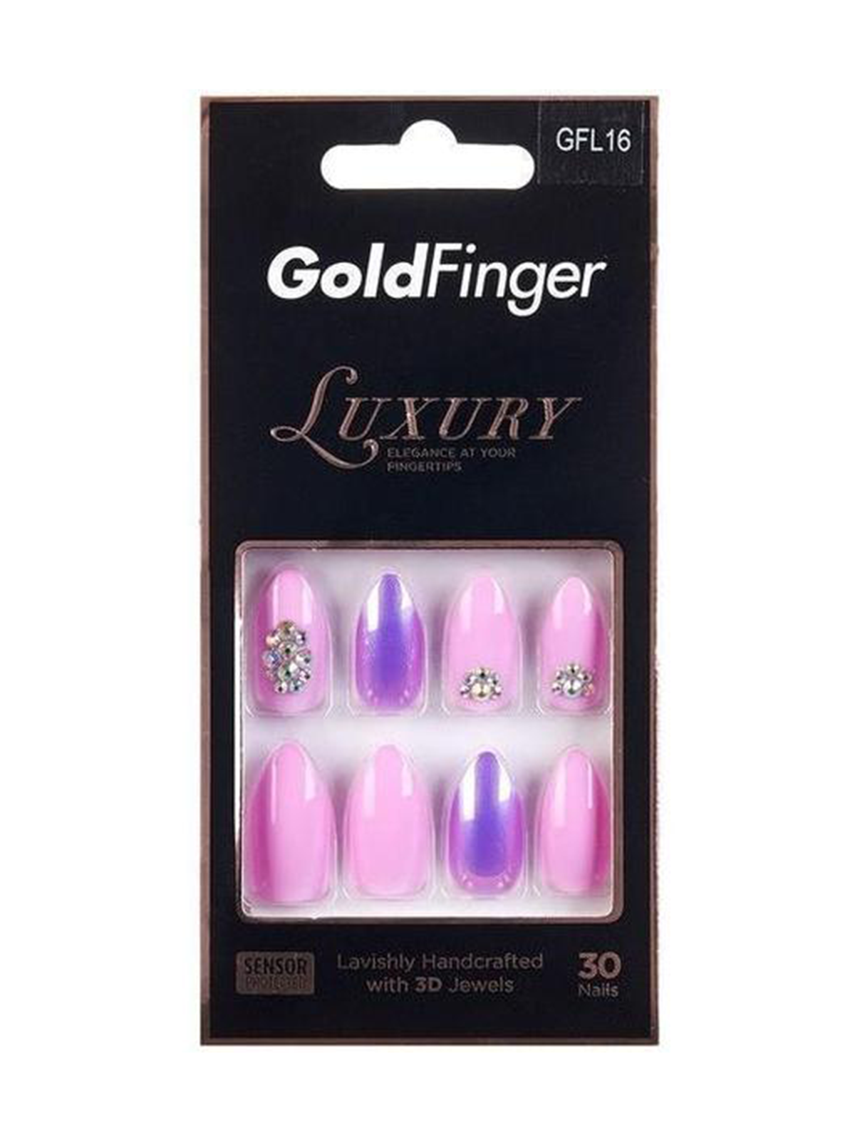 Kiss Gold Finger Luxury Nail Kit with 3D Jewels 