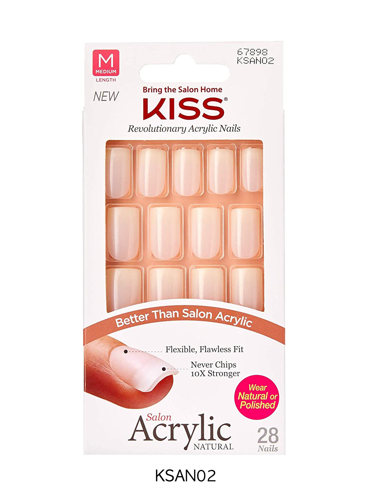Kiss Salon Acrylic Natural Nail Kit 