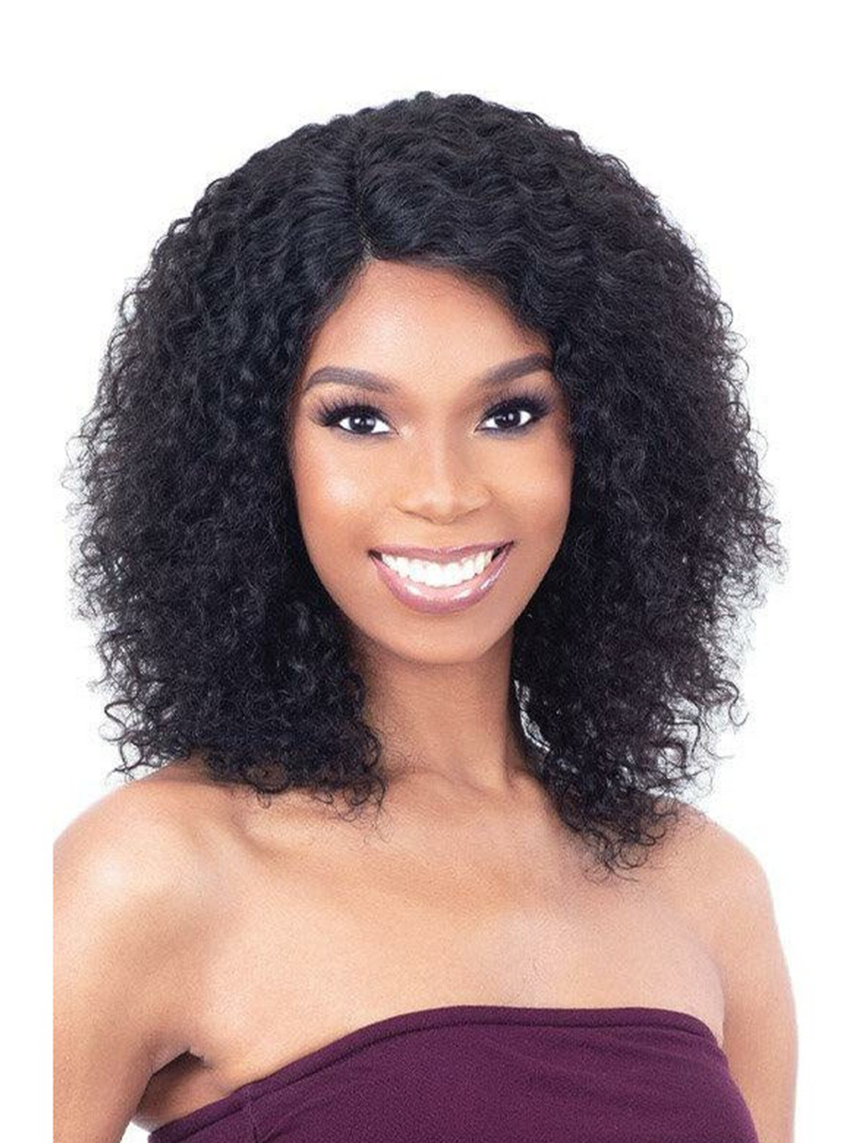 Model Model Haute 100% Human Hair HD Lace Front Wig Water Curl 16"