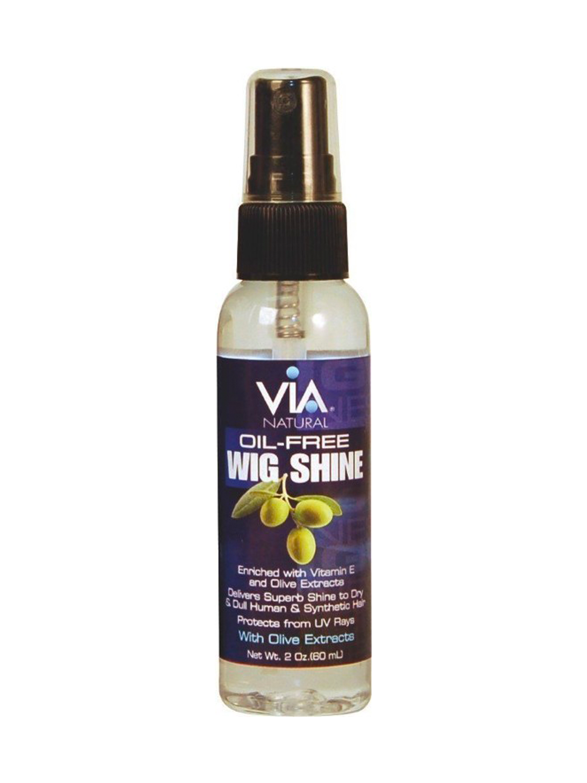 Via Natural Oil Free Wig Shine 2oz