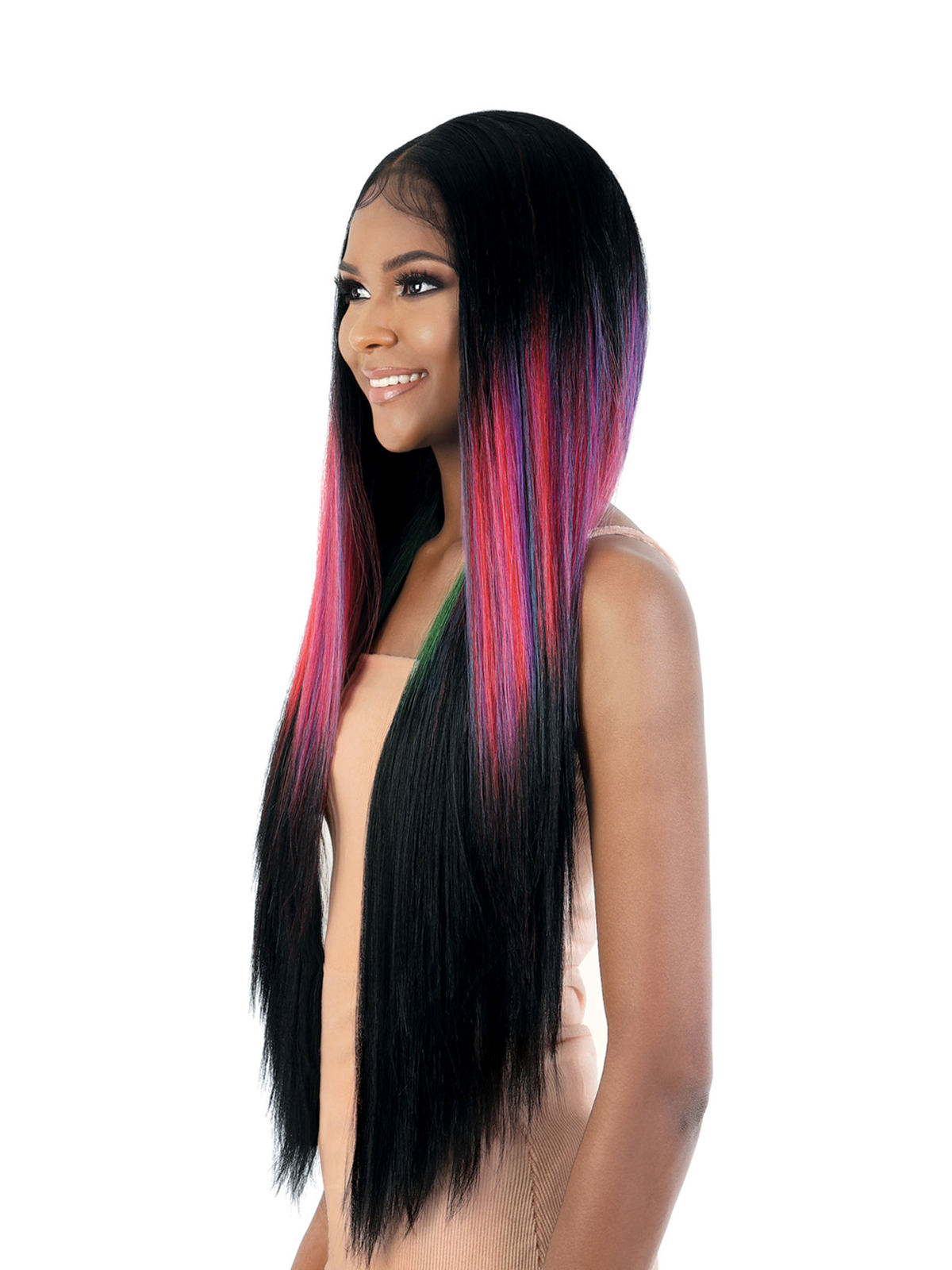 Motown Tress Synthetic 13X6 HD Invisible Lace Wig LS136. Chic