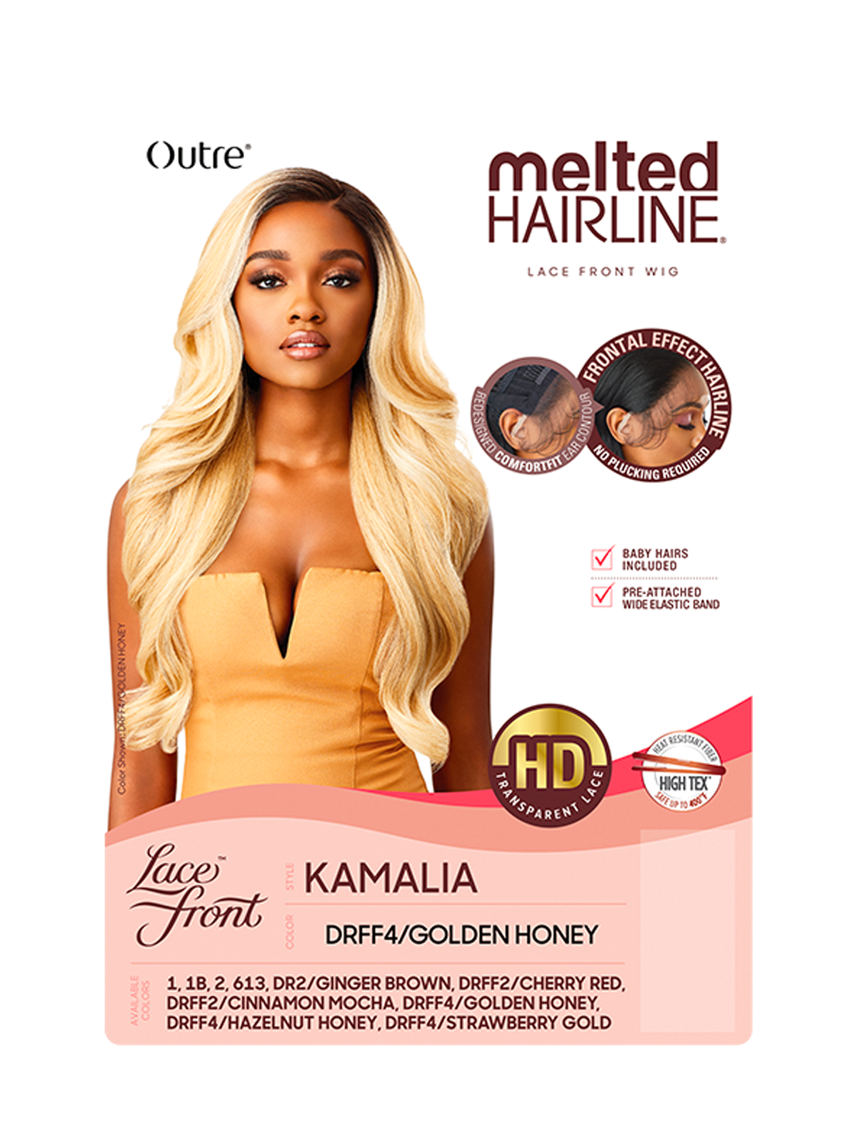 Outre  KAMALIA (Synthetic Melted Hairline HD Lace Front Wig)