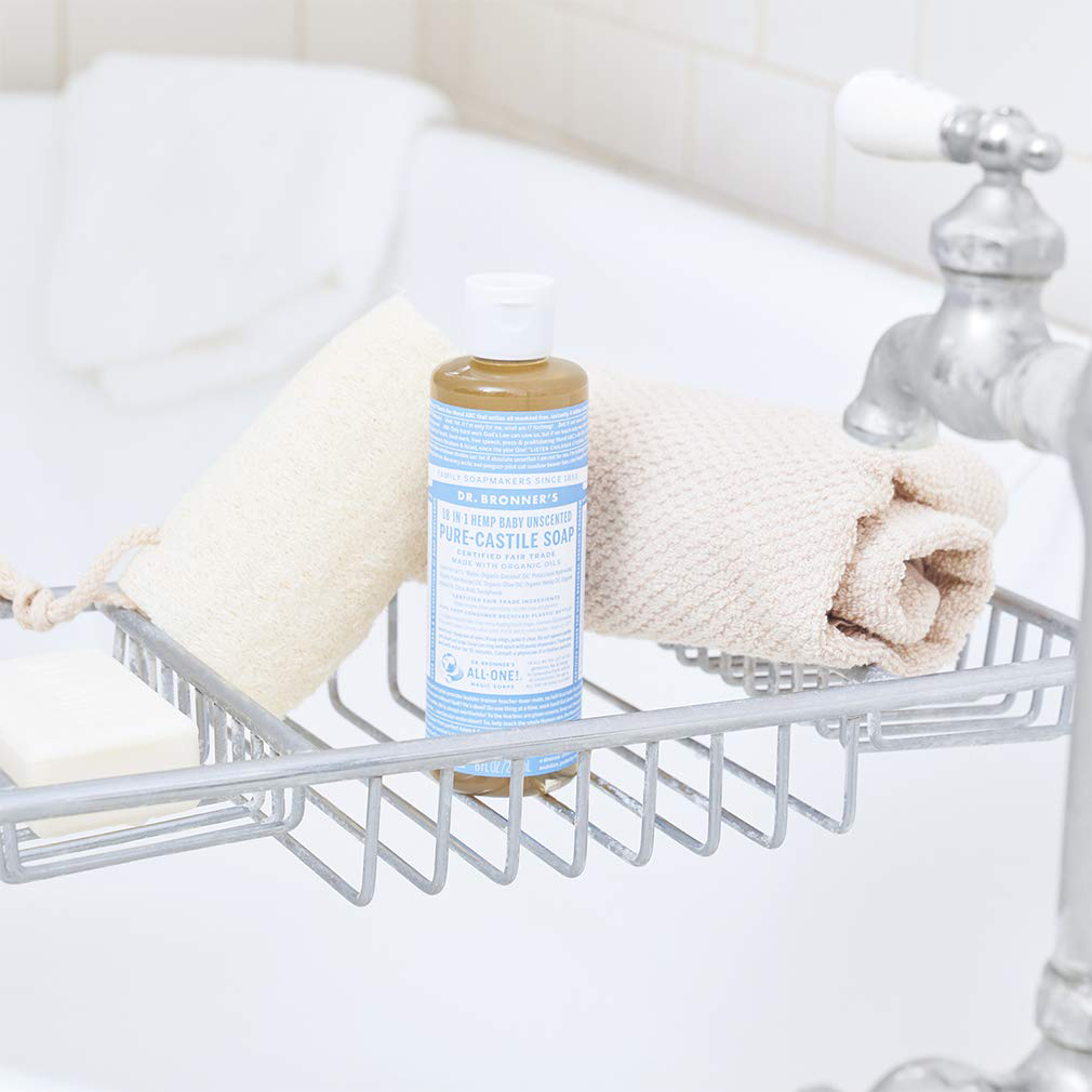 Dr Bronner's Pure Castile Liquid Soap Baby Unscented 8oz