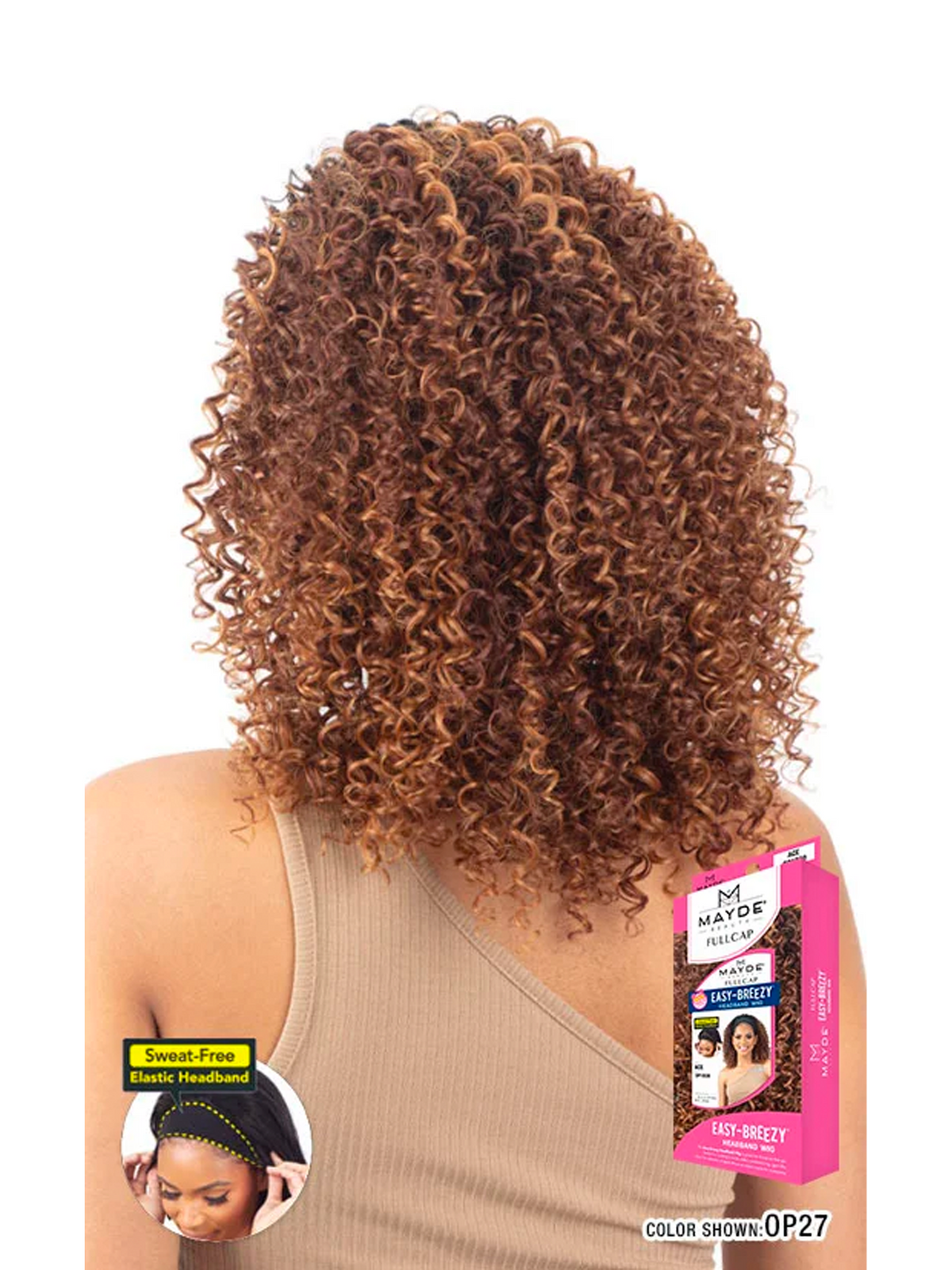 Mayde Beauty Synthetic Easy-Breezy Headband Full Cap Wig Ace