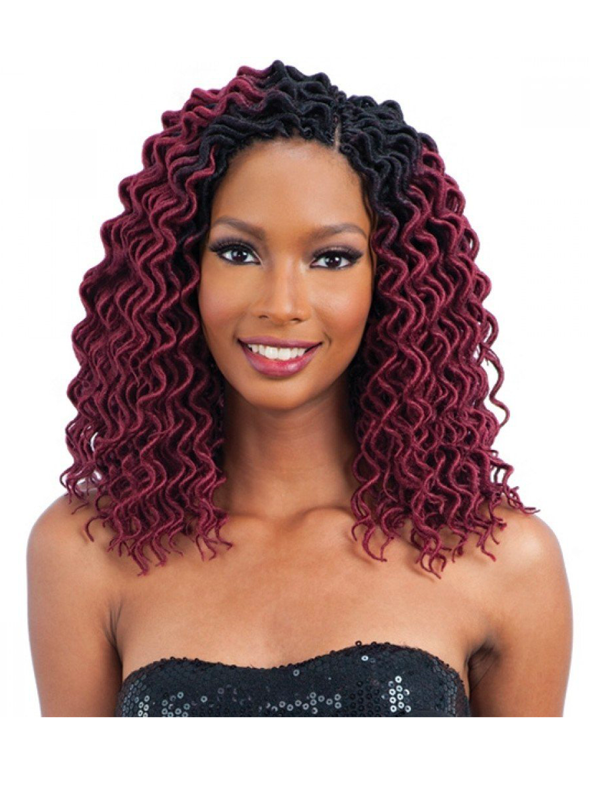 Shake-N-Go Freetress Curly Faux Loc Small