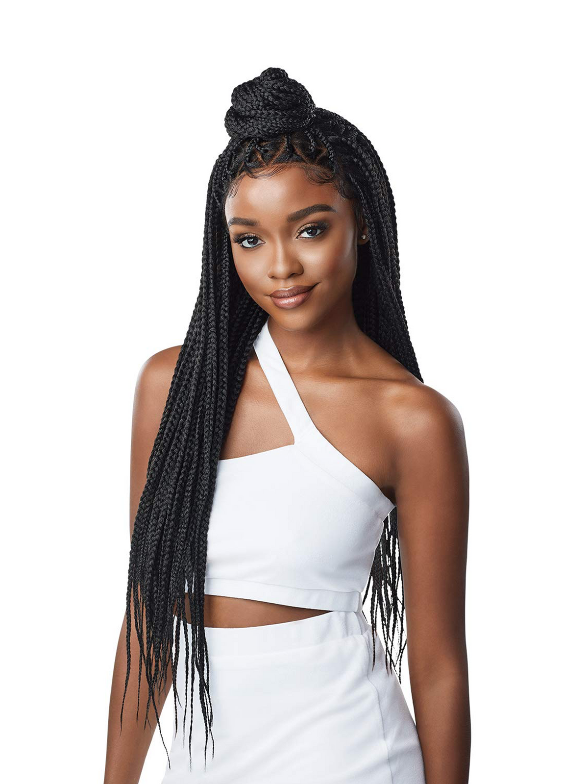 Outre 13x4 Synthetic HD Pre-Braided Lace Front Wig KNOTLESS TRIANGLE PART BRAIDS
